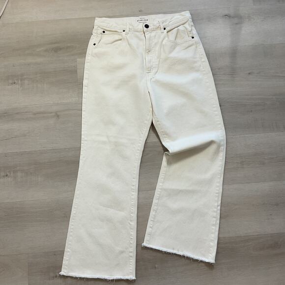 Slvrlake Frankie Womens Premium Denim High Waisted Flare Pure cotton Jeans 31 - Picture 3 of 15